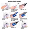 RARJSM Magnetic Cat Eye Gel Nail Polish Blue Silver Glitter 15ml 9D Cateye Galaxy Universal Shimmer Velvet Ice Gel Polish Single Bottle with Magnet Stick UV LED Curing Require Soak Off Home Salon