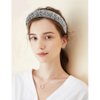 AOPRIE Baroque Headbands for Women Girls Hair Bands for Women's Hair Wide Headbands for Women Silver, 1 Pack