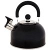 Lily's Home 2 Quart Stainless Steel Whistling Tea Kettle, the Perfect Stovetop Tea and Water Boilers for Your Home, Dorm, Condo or Apartment. (Black)