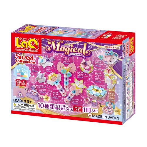 LaQ Sweet Collection Magical | 180 Pieces | 10 Models | Age 5+ | Creative, Educational Construction Toy Block | Made in Japan