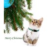 CooShou Christmas Cat Collar Set - Xmas Cat Adjustable Breakaway Collars with Bells & Charms 4Pcs Per Set