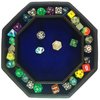 Fantasydice Blue Fire Dragon Dice Tray with Lid – 9" Octagon with Dice Staging Area, Holds 5 Dice Sets – Perfect for D&D, Call of Cthulhu, Shadowrun, and All Tabletop RPGs