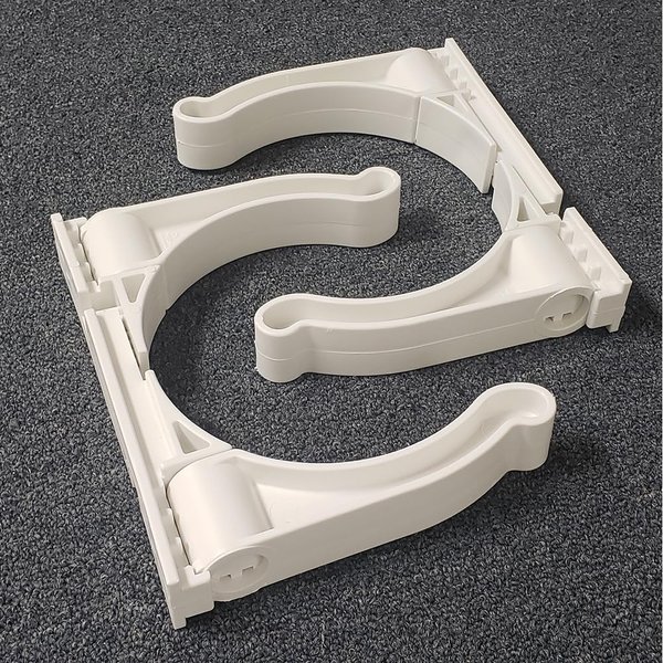 JCS Adjustable Flip Down Roll Control System, 1 Pair, White (Fits: All Tank Sizes)