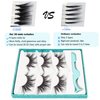 GOO GOO Eyelashes 3D Mink Fur, Fake Lashes 25mm Dramatic Long 1 Style 3 Pairs/set Natural Siberian False Eyelashes Hand Made Strips Lashes Fluffy Full Reusable Mink Eyelashes