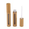 2Pcs 6ml(1/5oz) Reusable Empty Bamboo Lip Gloss Tubes Lip Balm Bottles Vials Cosmetic Makeup Travel Containers with Wand Applicator for DIY Lipstick