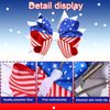 Vsdski th of July Hair Bow Clips Patriotic Hair Accessories for Kids Girls, USA Flag Grosgrain Ribbon Bow Hairpins Glitter Star Hair Bows Hairgrips Alligator Clips Independence Day Decor 2PCS