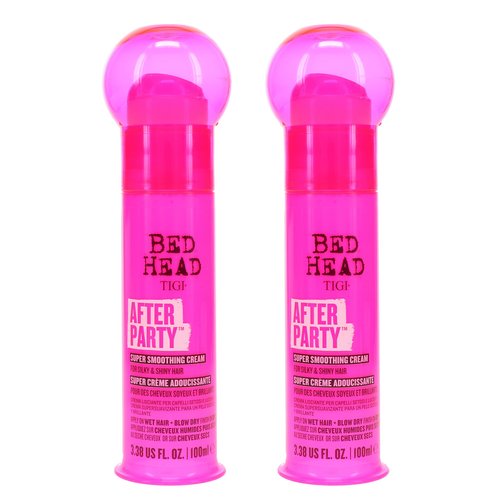 Bed Head by TIGI After Party Smoothing Cream for Silky and Shiny Hair 100ml (Pack of 2)