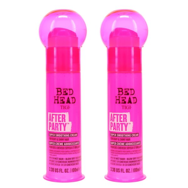 Bed Head by TIGI After Party Smoothing Cream for Silky and Shiny Hair 100ml (Pack of 2)