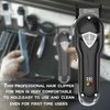Caliber .44 Magnum FMJ Cordless Clipper Kit - Professional Clippers for Hair, Beard and Mustache - Rechargeable Grooming Electric Razor for Men - With Grips, Oil, Cleaning Brush & Comb Guards