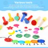 YGDZ Paint Sponges for Kids, 39pcs Early Learning Toddlers Sponge Paint Brushes Stamps Foam Art Craft Drawing Tools