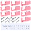 10Pcs Ear Piercing Kit, Evatage Disposable Self Ear Piercing Gun Kit, Nose Piercing Tools with Crystal Stud Earrings for Home Salon Piercing