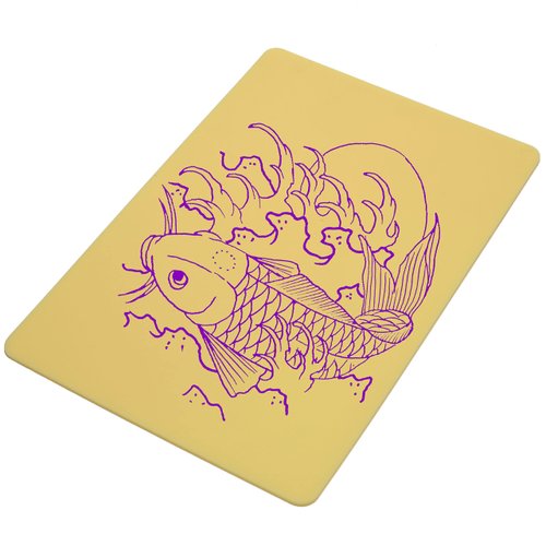 ELEMENT TATTOO SUPPLY - Tattoo Practice Skin 11.75 x 7.8 Inches - 3mm Thick - Silicone - Double Sided (5 Sheets)