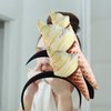 Beavorty Ice Cream Headband Ice Cream Cone Shape Headpiece Novelties Unisex Adult Mini Food Hat on Headband Costume Party Supplies