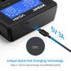 18650 Charger XTAR VC4H Battery Charger 4 Bays Updated 21700 Battery Charger USB C Charger Not Including Batteries (VC4H Charger)