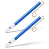 Boao 2 Pieces Slide Whistle Instrument Slide Whistle Toy Slide Whistle Party Favors with Stainless Steel Sliding Rods for Parent Interactive Games, Educational Party Favors (Blue)