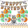 Koala Birthday Party Decorations with Cute Koala Happy Birthday Banner, Latex Balloons, Cake Cupcake Toppers for Koala Birthday Party Safari Jungle Animal Party Supplies