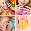 JANYUN 48 Pcs Stick on Nails for Kids Fake Nails for Girls False Nails Lovely Children Gift Nail Art Decoration (Girl Theme)