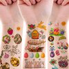 20 Sheets Easter Temporary Tattoos for Kids Easter Egg Bunny Chick Tattoos Stickers for Boys Girls Easter Party Favors Treats Goodie Bag Fillers