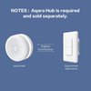 Aqara Smart Light Switch (No Neutral, Single Rocker), Requires AQARA HUB, Zigbee Light Switch, Remote Control and Smart Home Automation, Compatible with HomeKit, Google, Works with Alexa, SmartThings
