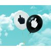 DS. DISTINCTIVE STYLE Middle Finger Balloons 12 Inch Latex Balloons Set of 12 Party Balloons Funny Birthday Decorations for Men and Women