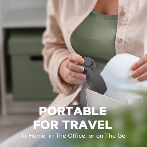 RONAVO Tongue Scraper for Adults, Metal Tongue Cleaner (2024) Tongue Coating Removal Bad Breath Care, Tongue Scraper with Black Carrying Case for Travel & Business Trips, Portable Storage