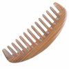 Breezelike Wide Tooth Hair Comb - Natural Detangling Wooden Comb for Curly Hair - No Static Sandalwood Comb for Women and Men