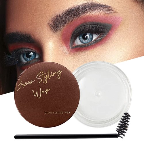 MAKETOPYZN Eyebrow Wax, Brow Styling Soap for Feathered Fluffy Brows, Eyebrow Makeup Balm, Waterproof Brow Shaping Gel, Brush Included