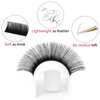 Lash Extension 0.05mm D Curl 15-20mm Mixed Classic Eyelash Extension Matte Black Individual Lashes Professional Salon Use Eyelash Extension Single Eyelashes by FADVAN (0.05mm-D, 15-20mm Mix)