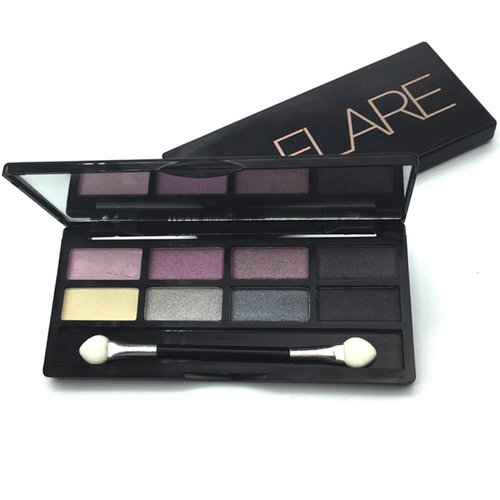 BIOAQUA 8 Color in 1 Eye Glosses Eye Shadow with Glitter Pearly Lustre 4 Color Sets Available (Purple)