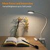 LEPOWER Clip on Light/Book Light/Reading Light with 2 Color Changeable/Night Light Clip on for Desk, Bed Headboard and Computers (White)