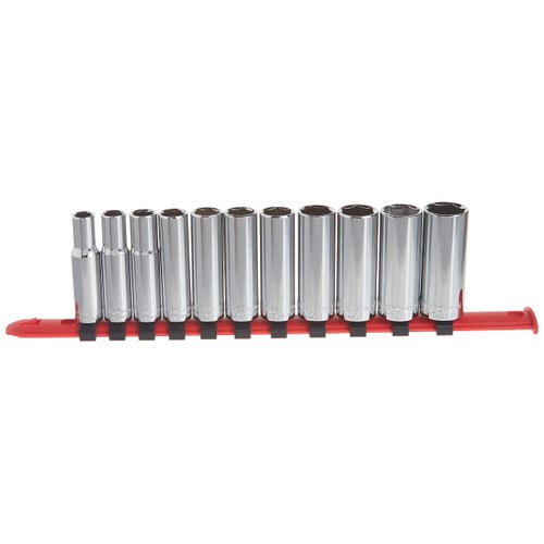 CRAFTSMAN Socket Set, Metric, 3/8" Drive, 6 Pt., 11Piece (CMMT12045)