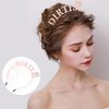 SuPoo Rose Gold Dirty 30 Headband 30th Birthday Crown 30th Birthday Decorations for Her Rhinestone Thirty Birthday Headband Tiara Birthday Gifts for Her 30 Year Old Happy Party Decorations