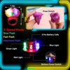 Maegawa 25 Pc Light Up Rings Party Favors for Kids 4-8, Treasure Chest, Prize Box Toys For Classroom, Carnival Prizes, Pinata Filler Goodie Bag Stuffers, Birthday Gifts for Boys Girls Age 8-12