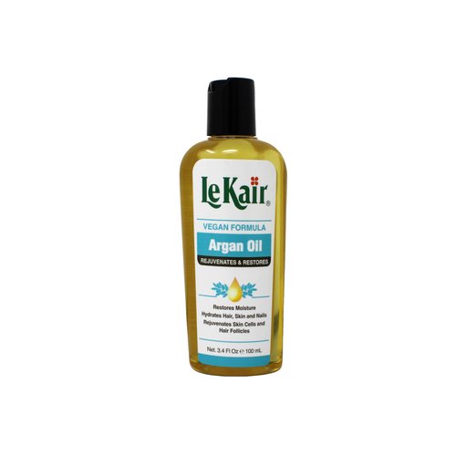 Le Kair Argan Oil Hair & Body Oil - Vegan Formula 3.4 Ounce - 4 Pack