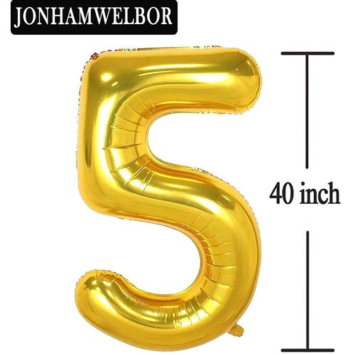 50 Number Balloons Gold Big Giant Jumbo Number 50 Foil Mylar Balloons for 50th Birthday Party Supplies 50 Anniversary Events Decorations