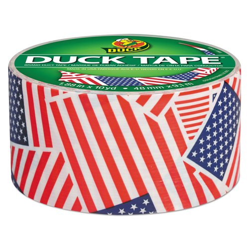 Duck 283046 Colored Duct Tape 9 mil 1.88-Inch x 10 yds 3-Inch Core US Flag