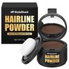 StyleShark Hairline Powder for Women and Men, Stain-Proof Root Touch Up Powder, Quick Cover Root Cover Up for Thinning Hair, Sweatproof Hair Powder for Women, Root Touch Up Hair Color (Med Brown)