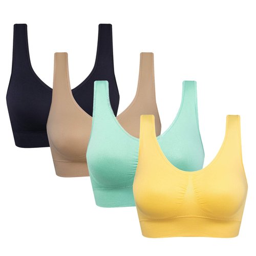 Women's Comfort Workout Sports Bra Low-Impact Activity Sleep Bras HFLvYe 3XL