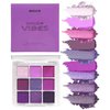 YHGIJ Purple Eyeshadow Palette - 9 Colors Featuring Deep Light Purple Matte and Shimmer Shades - Waterproof, Long Lasting for Stunning Eye Makeup Looks Ideal for Halloween Makeup
