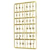 Doll House Letters Numbers, 1/12 Miniature Front Door Furniture Numbers Door Accessory(Gold)
