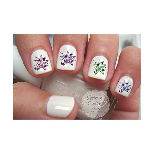 40 Stars Nail Art Decals