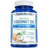 YounGlo Research Coconut Oil 1000 mg 100% Cold-Pressed Organic Extra Virgin Coconut Oil 180 Vegan Softgel Capsules Keto-Friendly Dietary Supplement Support for Hair, Nails & Skin Health