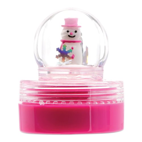 iscream Cheery Snowman Snow Globe Classic Pot Style Vanilla Scented Lip Balm