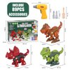 Sanlebi Toy for 4 5 6 7 Year Old Boys Take Apart Dinosaur Toys for Kids Building Toy Set with Electric Drill Construction Engineering Play Kit STEM Learning for Boys Girls Age 3 4 5 Year Old