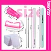 Teenitor Gel Nail Polish Remover Kit with 10pcs Nail Polish Remover Clips Cap 115pcs Nail Wipe Cotton Pads Nail Scraper Nail Files and Buffer Bushes - Hot Red