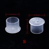 Ink Cups Small,500pcs Plastic Disposable Microblading Makeup Ink Cups with Base,Pigment Ink Caps Sizes 11mm Accessories for Ink,Kits,Supplies (S)