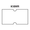 White Removable Labels to fit Motex MX5500 Price Guns 16 Pack (Free Ink roll Included)
