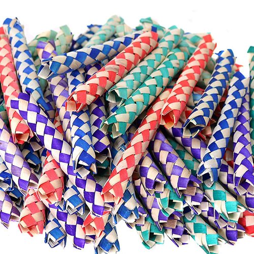 ArtCreativity Chinese Finger Traps – Bulk Pack of 72 Classic Bamboo Finger Traps for Kids and Adults, Fun Party Favors, Goodie Bag Stuffers, and Piñata Fillers in Assorted Colors