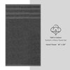 American Soft Linen Luxury Hand Towels for Bathroom, 100% Cotton Turkish 4 Piece Hand Towel Set, 600 GSM Hand Face Towels for Kitchen, Dark Gray Hand Towels