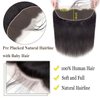 13x4 Straight Frontal Closure Human Hair Brazilian Virgin Hair Ear To Ear Lace Frontal Closure Pre Plucked Baby Hair Natural Color for Black Women 14inch